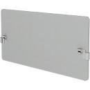 Modus back panel, with adapter, 25 mm thick, W 2000 x H 600 mm, light gray