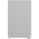 Modus scheidingswand met staander, 25 mm dik, B 800 x H 1400 mm, lichtgrijs