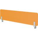 Modus table top wall, with adapter, 25 mm thick, W 1200 x H 400 mm, yellow