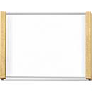 moedel plaque de porte LMH, DIN A6, inscriptible individuellement, couverture polyester, montage adhésif, L 159,5 x H 105,5 mm, argent/érable