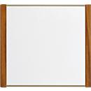 moedel Türschild LMH, Aluminium- und Holzrahmen, Holzart wählbar, Polyester-Abdeckung, Klebemontage, B 159,5 x H 150,5 mm, bronze/Eiche