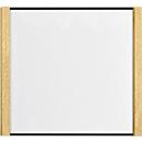 moedel Türschild LMH, Aluminium- und Holzrahmen, Holzart wählbar, Polyester-Abdeckung, Klebemontage, B 159,5 x H 150,5 mm, schwarz/Ahorn