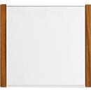 moedel Türschild LMH, Aluminium- und Holzrahmen, Holzart wählbar, Polyester-Abdeckung, Klebemontage, B 159,5 x H 150,5 mm, silber/Eiche