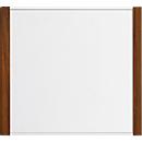 moedel Türschild LMH, Aluminium- und Holzrahmen, Holzart wählbar, Polyester-Abdeckung, Klebemontage, B 159,5 x H 150,5 mm, silber/Nussbaum