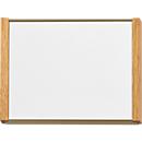 moedel Türschild LMH, DIN A6, individuell beschriftbar, Polyester-Abdeckung, Klebemontage, B 159,5 x H 105,5 mm, Aluminium, bronze/Eiche