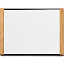 moedel Türschild LMH, DIN A6, individuell beschriftbar, Polyester-Abdeckung, Klebemontage, B 159,5 x H 105,5 mm, Aluminium, schwarz/Eiche
