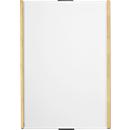 moedel wandbord LMH, DIN A3, staand formaat, houten frame met afdekkappen, kleef- of schroefbevestiging, B 309 x H 420 mm, zilver/maple