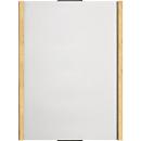 moedel wandbord LMH, DIN A4, staand formaat, houten frame met afdekkappen, zelfklevende of schroefbevestiging, B 222 x H 297 mm, zilver/maple