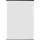moedel wandbord Madrid, DIN A4, staand formaat, geanodiseerd, zelfklevend of schroefbevestiging, B 212,5 x H 299,5 mm, met inzetstuk, zwart