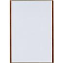 moedel Wandschild LMH, DIN A3, Hochformat, Holz- und Aluminiumrahmen, Klebe- oder Schraubmontage, B 308,5 x H 422,5 mm, bronze/Nussbaum