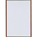 moedel Wandschild LMH, DIN A3, Hochformat, Holz- und Aluminiumrahmen, Klebe- oder Schraubmontage, B 308,5 x H 422,5 mm, schwarz/Nussbaum