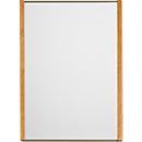 Moedel Wandschild LMH, DIN A4, Hochformat, Holz- und Aluminiumrahmen, Klebe- oder Schraubmontage, B 308,5 x H 422,5 mm, silber/Eiche
