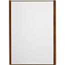 moedel Wandschild LMH, DIN A4, Hochformat, Holzrahmen, Aluminium, Klebe- oder Schraubmontage, B 221,5 x H 299,5 mm, Nussbaum, bronze/Nussbaum
