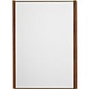 moedel Wandschild LMH, DIN A4, Holz- und Aluminiumrahmen, Bronze eloxiert, Klebe- oder Schraubmontage, B 221,5 x H 299,5 mm, bronze/Nussbaum