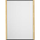 moedel Wandschild LMH, DIN A4, wechselbare Einlagen, Klebemontage, B 221,5 x H 299,5 mm, Ahorn/schwarz