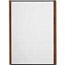 moedel Wandschild LMH, DIN A4, wechselbare Einlagen, Klebemontage, B 221,5 x H 299,5 mm, Nussbaum/schwarz