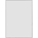 moedel Wandschild Madrid, DIN A3, Aluminiumrahmen, Klebemontage, Polyester-Abdeckung, B 299,5 x H 422,5 mm, silber