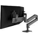 Monitorarm Ergotron LX Pro Dual Direct, für 2 Displays bis 27″, neig-/schwenk-/drehbar, höhenverstellbar, Tischhalterung, VESA, Metall, dunkelgrau