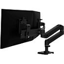 Monitorarm Ergotron LX Pro Dual Direct, für 2 Displays bis 27″, neig-/schwenk-/drehbar, höhenverstellbar, Tischhalterung, VESA, Metall, schwarz