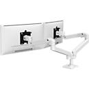 Monitorarm Ergotron LX Pro Dual, für 2 Displays nebeneinander, bis 27″, neig-/schwenk-/drehbar, höhenverstellbar, Tischhalterung, VESA, Metall, weiß