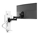 Monitorarm Ergotron TRACE, voor 1 beeldscherm tot 38″ &amp; tot 9,8 kg, in hoogte/diepte verstelbaar, draaibaar/draai/kantelbaar, met tafelklem, wit