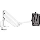 Monitorarm Novus CLU III C, voor 1 monitor tot 7 kg, met tafelbevestiging, kantel/zwenk/in hoogte verstelbaar, wit