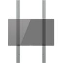 Monitorhalterungs-Pylonensystem, für die mechanische Höhenverstellung eines Displays mit Grösse 75", H 2900 mm, Aluminium