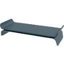 Monitorständer Leitz® Ergo, für 1 Display bis 27", höhenverstellbar, mit Stauraum für Tastatur, B 209 x T 438 x H 112 mm, samtgrau