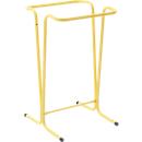 Mottez afvalzakdrager, voor afvalzakken met een volume van 100/110 l, stationair, B 450 x D 460 x H 750 mm, gelakt stalen buis, geel