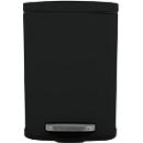 MSV Spirella Poubelle à pédale Akira, 5 l, acier, noir