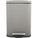 MSV Spirella Poubelle à pédale Akira, 5 l, acier, taupe