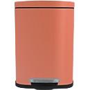 MSV Spirella Poubelle à pédale Akira, 5 l, acier, terracotta