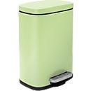 MSV Spirella Poubelle à pédale Akira, 5 l, acier, vert matcha