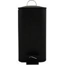 MSV Spirella Poubelle à pédale Erik, 5 l, acier, noir