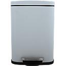 MSV Spirella Treteimer Akira, 5 l, eckig, Stahl matt, eisblau