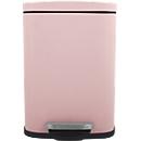 MSV Spirella Treteimer Akira, 5 l, eckig, Stahl matt, rosa