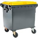 Müllcontainer MGB 1100 FD, Kunststoff, 1100 l, schwarzgelb
