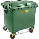 Müllcontainer MGB 1100 FDP, Kunststoff, 1100 l, grün