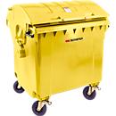 Müllcontainer MGB 1100 RD, Kunststoff, Runddeckel, 1100 l, gelb