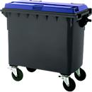 Müllcontainer MGB 660 FD, Kunststoff, 660 l, schwarzblau