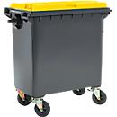 Müllcontainer MGB 770 FD, Kunststoff, 770 l, schwarzgelb