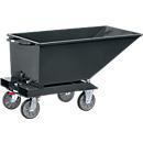 Muldenkipper 4701, 250 l, anthrazit RAL 7016, mit Ablasshahn und Sieb