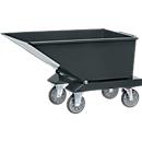 Muldenkipper 4703, 600 l, anthrazit RAL 7016, mit Ablasshahn und Sieb