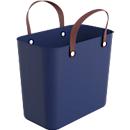 Multibag ALBULA "Style", 25 litres, jusqu'à 40 kg, poignées ergonomiques, plastique recyclé, L 400 x l 235 x H 340 mm, bleu