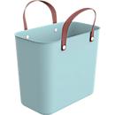 Multibag ALBULA "Style", 25 litres, jusqu'à 40 kg, poignées ergonomiques, plastique recyclé, L 400 x l 235 x H 340 mm, turquoise