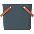 Multibag ALBULA "Style", 40 Liter, bis 40 kg, ergonomische Griffe, Recyclingkunststoff, L 400 x B 355 x H 340 mm, navyblau