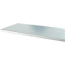 Multiplex-Arbeitsplatte, 35 mm stark, Gewindehülsen, Stahlabdeckung, Buchenholz verleimt, B 1500 x T 700 mm