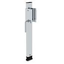Munk Holmverlängerung für Leitern, höhenverstellbar bis 375 mm, passend für Holmhöhe 58 mm, inklusive Heftnieten, silber