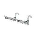 Munk ladderkopbeveiliging voor enkele ladders, bevestiging zonder gereedschap, traploos op de ladderboom, beweegbare haken, 2 stuks, Ø 50 mm
