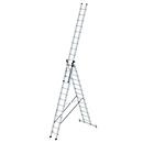 Munk multifunctionele ladder, 3-delig, nivello® dwarsbalken, stabiel &amp; duurzaam, 3x13 sporten